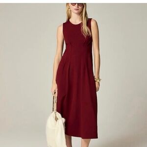 NWT J Crew Nadia Ponte knit dress in burgundy XXL